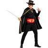 Fun Shack Costume Uomo, Costume Halloween Con Mantello, Cappello e Maschera da Zorro, Vestito Carnevale Adulti M
