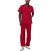 ADAR Medical Uniforms Adar Universal Divise sanitarie Unisex - Divise ospedaliere con Cordoncino - 701 - Red - L