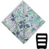 Luckyvestir Fazzoletto da taschino floreale da uomo, in cotone, con tasca quadrata, per giacca, festa di nozze, sposo, Verde, blu, rosa, 9.84 X 9.84