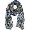 LUMBERJACK Sciarpa da Donna Morbida in Viscosa, Fantasia Tie-Dye Grigio, Elegante e Calda, Con Scatola Regalo