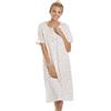 Camille Classica Camicia da Notte in Jersey di Cotone con Stampa Floreale