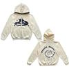 LIXQQS 4TUNE Felpa con Coulisse Felpa con Cappuccio con Tasca Pullover Sport Tutti i Giorni Per Il Tempo Libero pile di Cotone All'interno Pullover Basic Felpe con Stampa Vintage Streetwear Y2K(White,S)