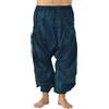 PANASIAM - Pantaloni da Donna in Stile Aladin, in Cotone Slavato, Taglia Unica e Unisex.