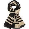 SPFASZEIV Donna Sciarpa in Imitazione Cashmere Classica Scialle Donna Invernale Lunghe Sciarpe Pashmina Reversibili Autunno Inverno xl (Nero)