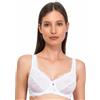 SIELEI, Reggiseno Francese con Ferretto, Realizzato in Morbido Pizzo, Tante Taglie Disponibili, Spalline Regolabili e Regolatore della Schiena in Regalo, Designed in Italy, Color Bianco, Taglia 5C