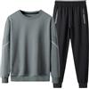 Meaunzyl Completo Uomo Sportivo 2 Pezzi Soft Hoodies Felpa Set Maniche Lunghe Felpa Con Cerniera E Jogging Pantaloni Suit Felpata Taglie Forti Tute Da Ginnastica Uomo Completo Palestra Tuta Sportiva Invernale