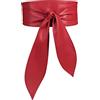 LumiSyne Cintura Obi Da Donna Cintura Cinch Larga Retrò Pelle PU Morbida Cintura Avvolgente Con Cravatta Nodo Cintura In Vita Cintura Corsetto Cintura Per Vestito Quotidiano Festa
