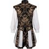 Maskjuwio Abbigliamento medievale da uomo - Costume cosplay gilet e pantaloni - Costume da tudor rinascimentale per uomo stile letterario pantaloni a zucca rinascimentale Tudor-Jerkin colletto alto