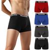 Natural Feelings Boxer Cotone Uomo (Pacchetto da 6) Elasticizzato Mutande Uomo Cotone, Privi di Etichette Che graffiano, Organico con Logo