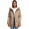 Navahoo Giacca invernale da donna con pelliccia di orsacchiotto, imbottitura calda, B991, grigio tortora, XL