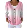 Gienslru Cardigan Donna Elegante Maglione Golfino A Lungo Pullover Maglioni con Scollo Aperto Sul Davanti Rosa Maglieria Leggero Cappotto, Casual Oversize Maglia Giacca Softshell Autunno Di Natale Invernale