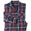 ATLAS FOR MEN - Camicia a Quadri in Flanella - Manica Lunga - Disponibile nelle Taglie Grandi
