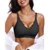 Ronronner Reggiseno Donna Senza Ferretto con Cuscinetti,Comfort Intimo Bralette Invisibile Elasticizzato,Supporto Completo e Cinghie Regolabili Reggiseni,Bralette Donna di Base