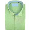 P-Club Camicia Uomo Manica Lunga in Lino Taglie Forti con Colletto Tinta Unita 3XL 4XL 5XL 6XL