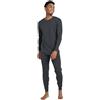 LAPASA 100% Lana Merino Completo Termico Uomo Peso Outdoor Hiking - Abbigliamento Intimo Caldo Pantaloni e Canotta Intimo Trekking Alpinismo Outdoor Calcio Running Grigio Scuro (Extra-Caldo) M
