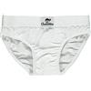 Gasolino (6pz) Slip Cotone Elasticizzato Bimbo (4 Anni, Bianco)
