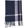 Ciabalù Sciarpa Unisex Invernale Elegante Calda e Morbida con Fantasia a Quadri per Uomo e Donna Autunno Inverno (Blu Cobalto)