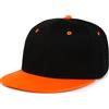 YeeHeen Cappello snapback cappello piatto visiera cappelli regolabile Hip Hop Baseball Cap per donne uomini, Nero e arancione., taglia unica