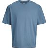 JACK & JONES Maglietta Male Plus Size Tinta unita, Miraggio blu, 7XL