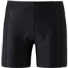 BASADINA Pantaloncini da bici imbottiti per bambini, pantaloni da ciclismo per ragazze, con imbottitura 3D per ragazzi e ragazze, nero, 7-8