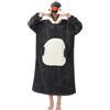 Xinlong Coperte con Cappuccio Animal Unisex Lungo Taglie Forti Panda Werable Blanket Hoodie Felpone con Maniche Indossabile per Divano TV Casa