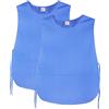 JONATHAN UNIFORM Unisex Grembiule da Lavoro con 3 Tasche, Tabard Apron per Estetisti, Educatrici, Cuochi, Cucina (Azzurro, M)