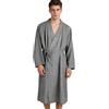 ITODA Pigiama kimono da uomo in cotone leggero accappatoio vestaglie comode indumenti da notte Yukata accappatoi tinta unita casa sciolto accappatoio avvolgere