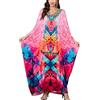 YouKD Abito lungo da donna stile caftano, bohémien, costume da bagno, copricostume da spiaggia, vestaglie, taglia unica, abbigliamento per la casa
