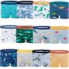 JackLoveBriefs Boxer Ragazzi Cotone Biancheria Intima Ragazzo Confezione da 12, 9-11 Anni, Grigio Chiaro, Taglia: S