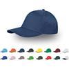pubblienne 10 Cappellini Personalizzati Logo, Immagine e Testo - Cappello 100% Cotone - Cappello Uomo e Donna Visiera Baseball - Stampa Foto, Gadget Personalizzabili (IT, Testo, Taglia unica, Blu Scuro)