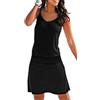 JFAN Copricostume Donna Mare Vestito Senza Maniche Bikini Cover Up Abito da Spiaggia Tropical Causal,Nero M
