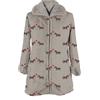 Daunex Vestaglia donna con zip Cagnolini colore Tortora (M)