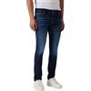 GUESS Uomini Dark Solid Slim Fit Miami Eco New Carry Denim Jeans, Carry Dark, 42