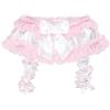 Satini Reggicalze Sissy Raso a Balze, Bianco, XL