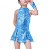 LOLANTA Costume da Ballo con Paillettes per Ragazze - Abbigliamento Hip-Hop per Bambini