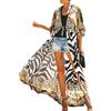 YOUKD Kaftan Lungo Estivo Kimono da Spiaggia della Boemia Costume da Bagno Cover Up Abito Taglie Forti per Donna