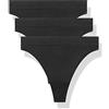 GRANKEE Perizoma Vita Alta Slip Donna Thong Tanga Elasticità Tessuto Morbido e Comodo 6 Pezzi