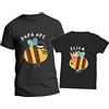 t-shirteria Coppia Tshirt Padre e Figlia - Personalizzabili - Femminuccia - Bimba - Animali - Squali - Ragazzina - Nonni - Coordinate - Regalo