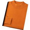 Vsadsau Maglioni pullover da uomo in 100% cashmere con collo alto maglione casual business jumper a maniche lunghe, Arancione, XL