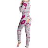 Kobilee Pigiama Donna Sexy Hot per Sesso Aperto Cotone Invernale Pigiama Intero Caldo Lungo Lovable Pile Elegante Morbido Manica Lunga Abbigliamento da Notte Lingerie Curvy Felpato