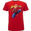 Sabor srl T-Shirt Spiderman Originale Spider-Man Uomo Ragno Rossa Marvel Ufficiale Maglia Maglietta (3-4 Anni)