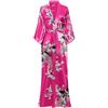 BABEYOND Babyond - Accappatoio da Donna, Maxi, Lunghi, Kimono, da Spiaggia, Motivo Pavone, Stampa a Maglia, Kimono Champagne Taglia Unica
