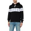 BOXEUR DES RUES Felpa con Cappuccio con Banda a Contrasto (IT, Testo, M, Regular, Regular, Black)