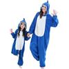 HAHASHOW Pigiama Intero Uomo Donna Costume Carnevale Squalo, M