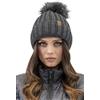 Vivisence Cappello Invernale alla Moda con Pom-PON Ecologico Fodera in Pile Antistatico E Filato Caldo E Spesso Perfetta vestibilità Ideale per Le Giornate Fredde