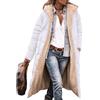 Edelaura Cappotto Lungo Invernale per Donna in Piuma Tinto Unito Antivento e in Pile Elegante con Maniche Lunghe e Tasche Parka Reversibile Caldo e Spesso per Il Tempo Libero