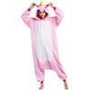 ULEEMARK Dinosauri Pigiama Animale Donna Uomo Invernale Costume Carnevale Halloween Cosplay Adulto Monopezzo Winter Onesies Unisex