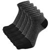 ZAKASA Calze Con Dita Uomo Sportivi: Cotone Calzini con Cinque Dita Calzino Corti 5 Dita Separate Traspiranti calzetti Five Finger per Running Fitness Sport 5 Paia