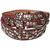 styleBREAKER Cintura da donna con borchie di diverse forme, cintura in ecopelle unicolore, cintura da donna regolabile 03010008