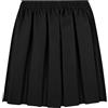 COSHAL® Gonne per divisa scolastica per ragazze - Gonne estive per bambine, abito formale con fondo elastico e vita arrotondata con pieghe, gonna stretch, Nero , 11-12 Anni